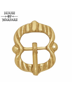 Correias de armadura com fivela de latão medieval