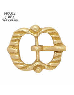 Correias de armadura com fivela de latão medieval 2