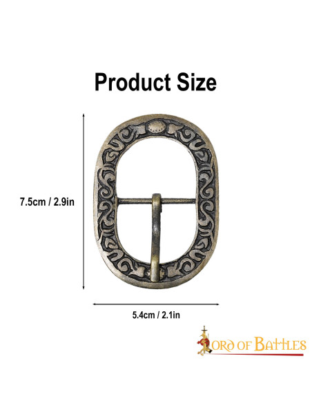 Pacote de 3 fivelas de latão antigo...