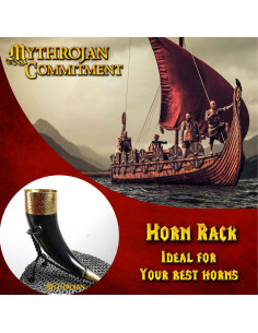 Suporte de ferro para trompa medieval (250 - 650 ml.) 2