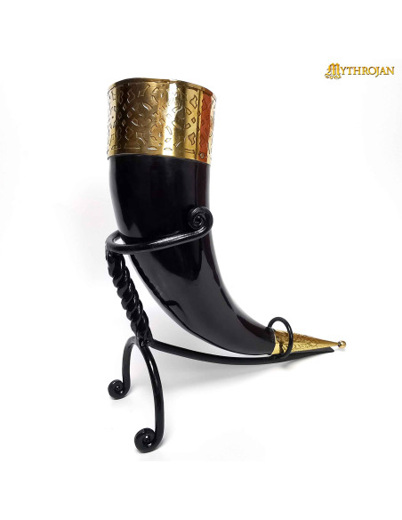 Suporte de ferro para trompa medieval...