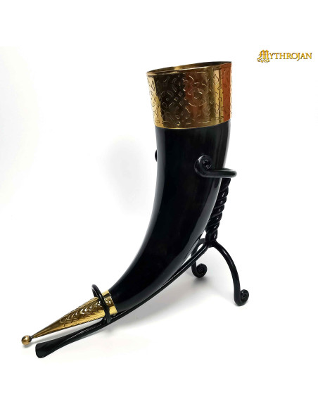 Suporte de ferro para trompa medieval...