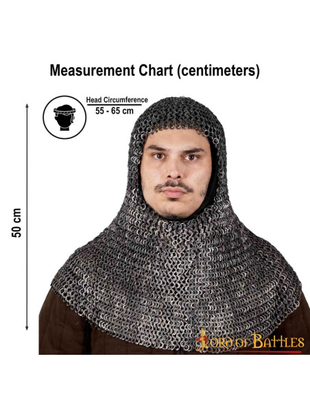 Carrasco de cota de malha de aço...