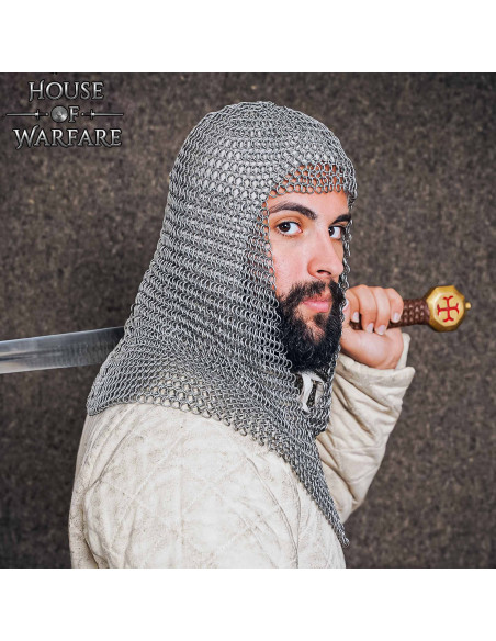 Carrasco de cota de malha em aço...