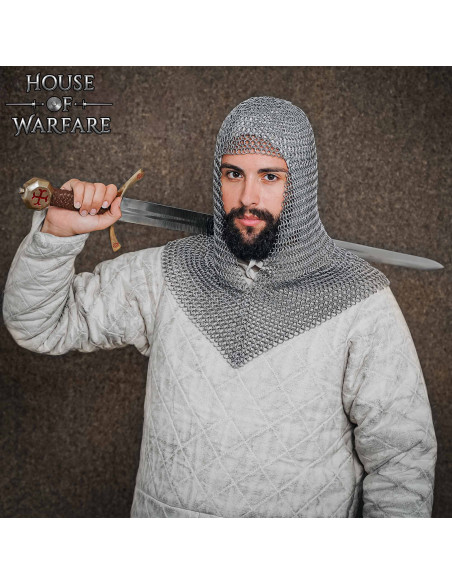 Carrasco de cota de malha em aço...