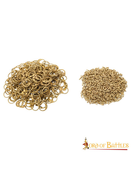 Bolsa redonda com rebites de latão...