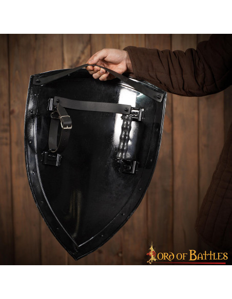 Escudo preto liso para pintar (60,9 cm.)