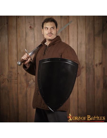 Escudo preto liso para pintar (60,9 cm.)