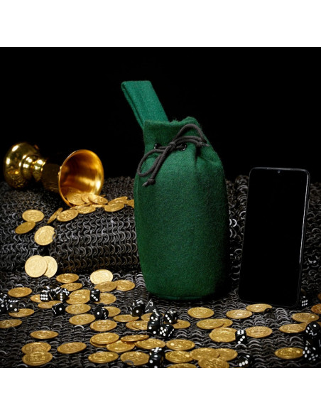 Bolsa de lã colorida Viking (20,3 ×...