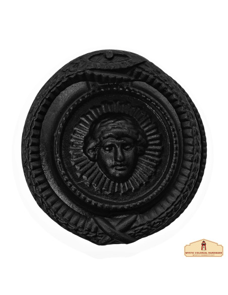 Aldrava medieval circular estilo...