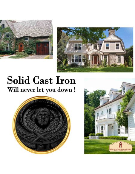 Aldrava medieval circular estilo...