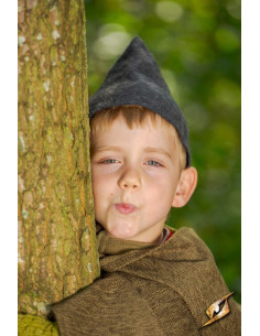 Chapéu Fantasy Gnome, lã cinza 2