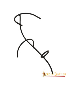 Suporte de chifre de ferro forjado à mão