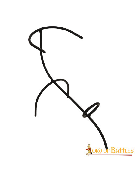 Suporte de chifre de ferro forjado à mão