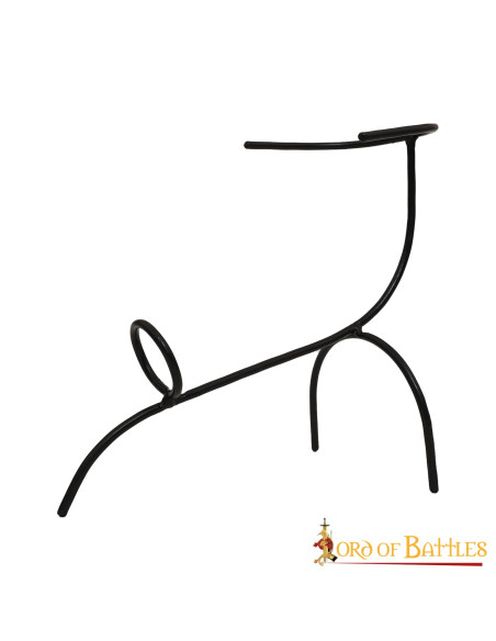 Suporte de chifre de ferro forjado à mão