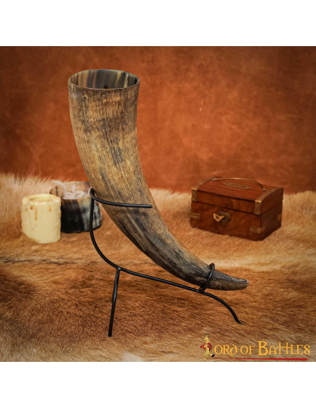 Suporte de chifre de ferro forjado à mão