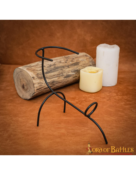 Suporte de chifre de ferro forjado à mão