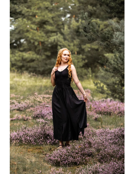 Jasmin elegante vestido medieval, cor...