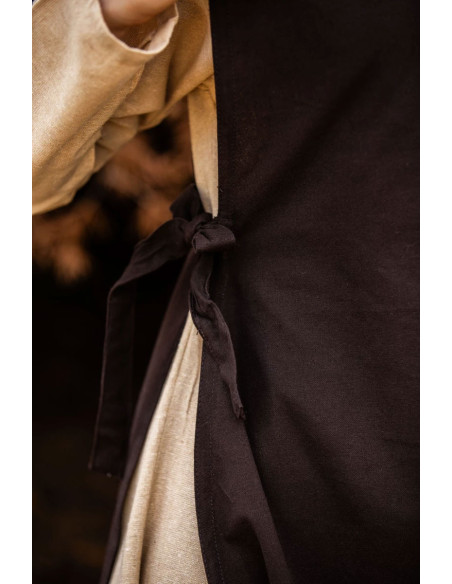 Sobretudo medieval Magdalena, cor marrom