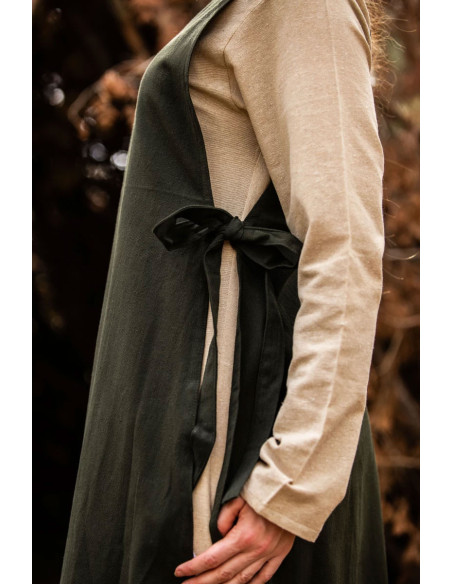 Sobretudo medieval Magdalena, cor verde