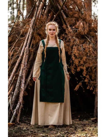 Avental medieval Viking Aila em lã,...