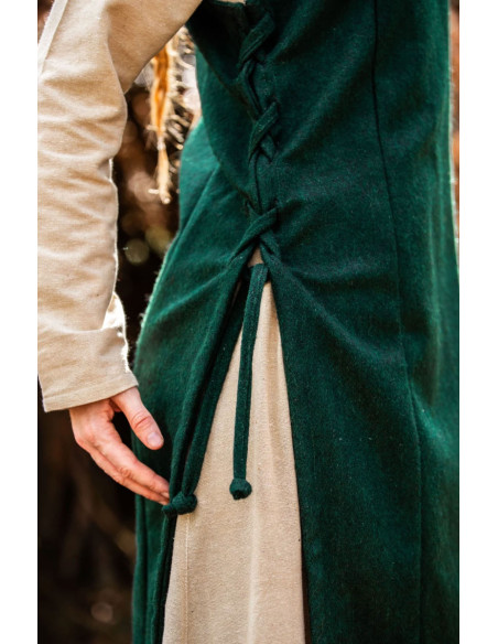 Avental medieval Viking Aila em lã,...