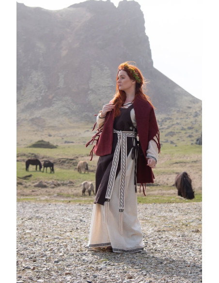 Sobretudo marrom de mulher Aleiga com...