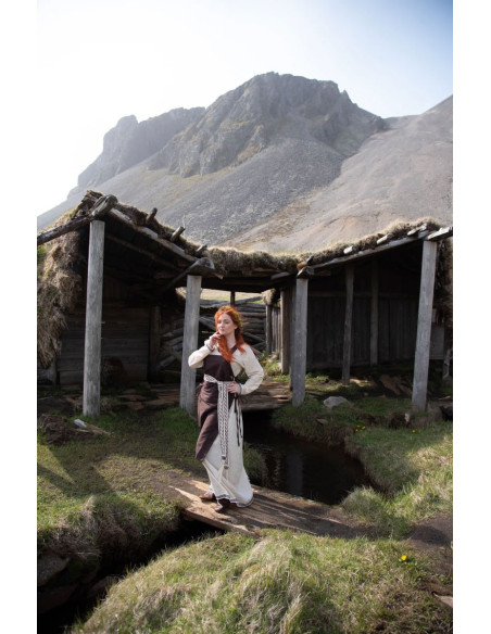 Sobretudo marrom de mulher Aleiga com...