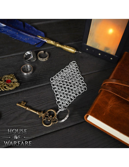 Chaveiro de cota de malha de aço (8 mm.)