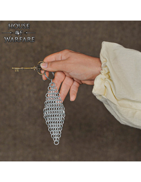 Chaveiro de cota de malha de aço (8 mm.)