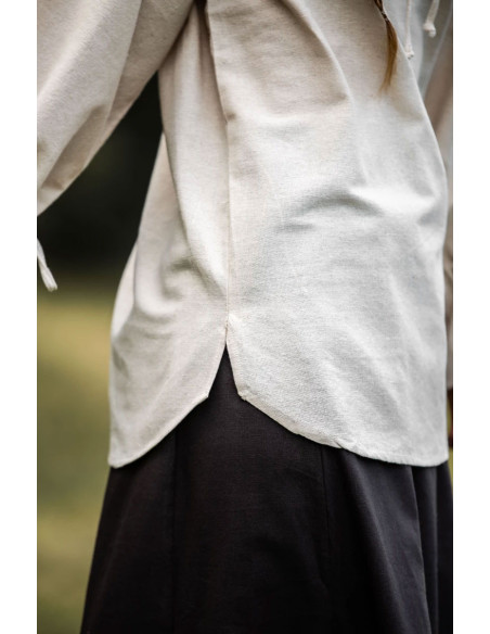 Blusa medieval Morgan branca natural