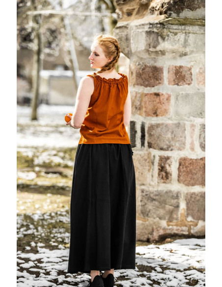 Adele Blusa Medieval Sem Mangas, Rust...