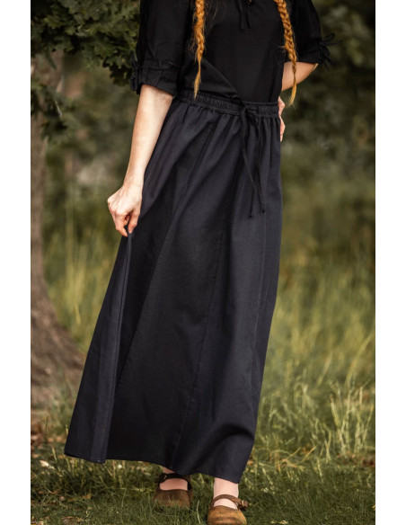 Saia medieval modelo Diana, preta