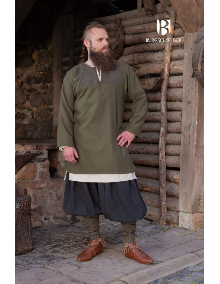 Túnica Rus Simón, cor verde oliva