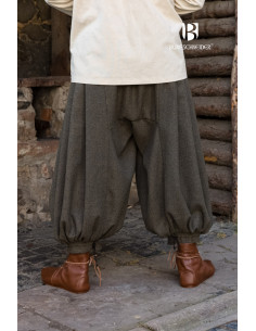 Calça Rus Borys de perna larga, cinza oliva 2