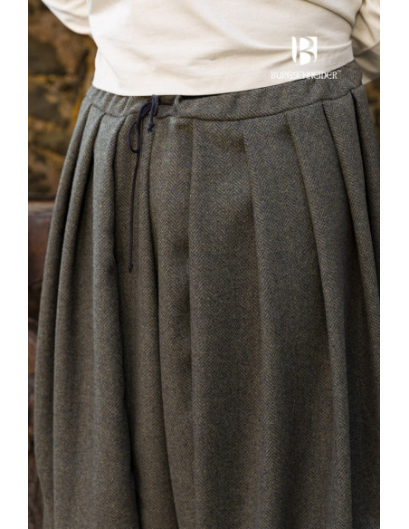 Calça Rus Borys de perna larga, cinza...