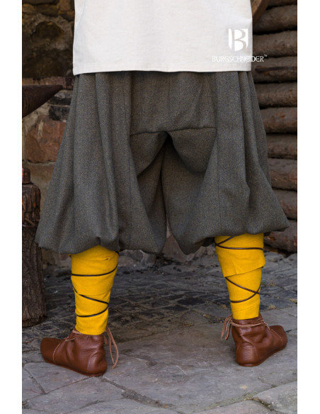 Calça Rus Borys de perna larga, cinza...