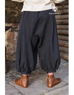 Calça Rus Borys Wide Leg, Preto-Cinza 2