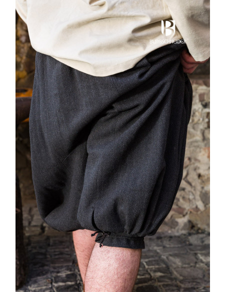 Calça Rus Borys Wide Leg, Preto-Cinza