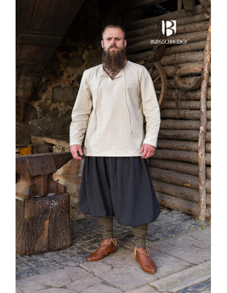 Calça Rus Borys Wide Leg, Preto-Cinza