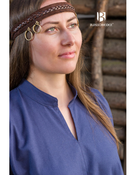 Vestido longo medieval modelo Rus...