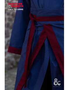 Saia de Batalha do Feiticeiro, Azul Escuro-Borgonha 2