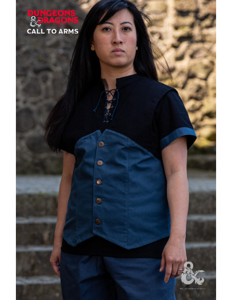 Colete medieval com capuz Rogue,...