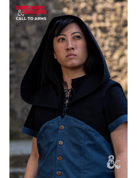 Colete medieval com capuz Rogue,...