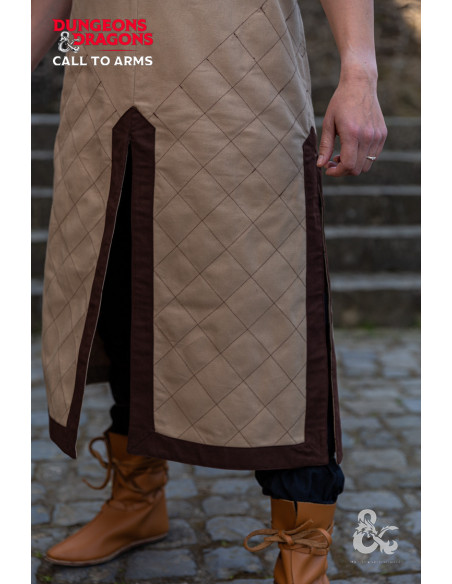 Túnica de guerreiro medieval, marrom