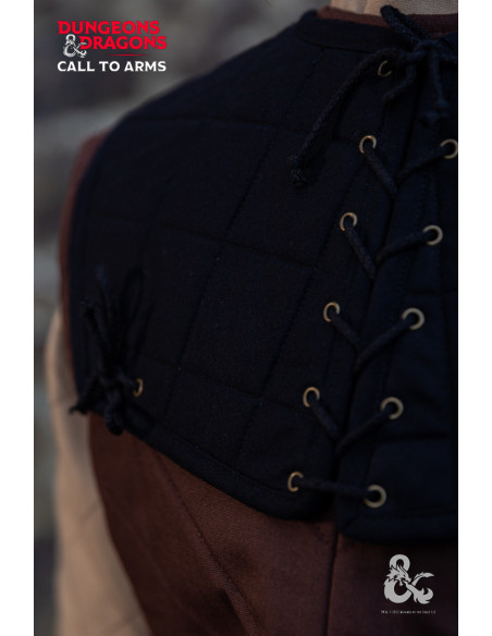 Gorge de guerreiro medieval, preto