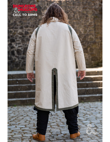 Túnica de clérigo medieval, branco...