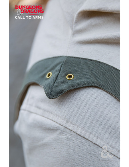 Túnica de clérigo medieval, branco...