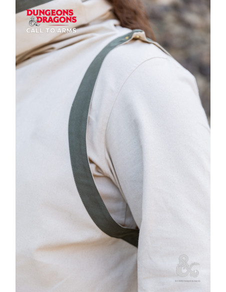 Túnica de clérigo medieval, branco...