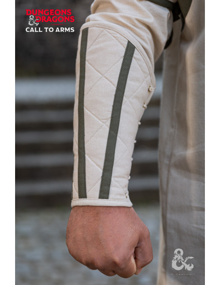 Pulseiras de clérigo medieval, branco...